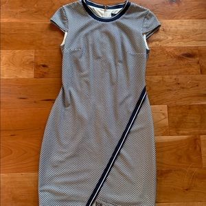 NWT TOMMY HILFIGER Navy Blue and White Dress